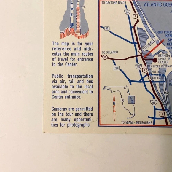 Vintage 1960s Americas Spaceport Nasa Tours Brochure John F Kennedy Space Center - Picture 8 of 9